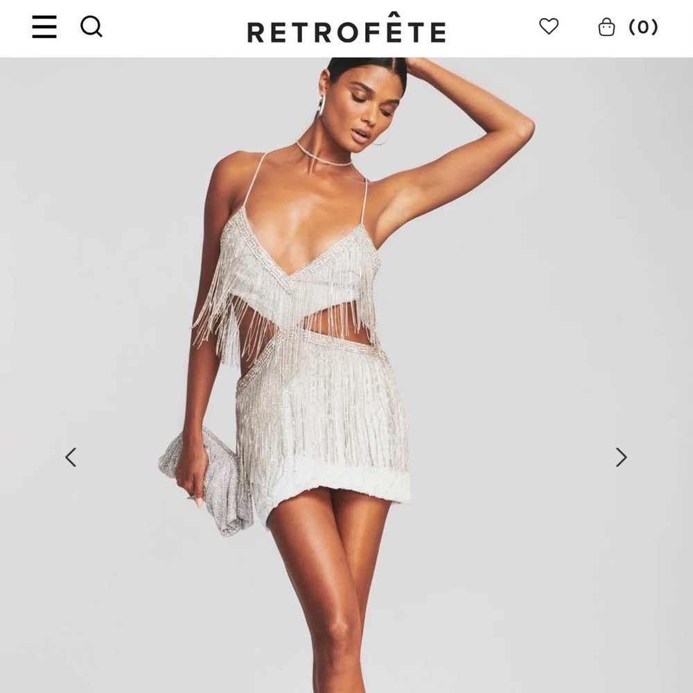 HESTIA SEQUIN FRINGE DRESS - RETROFETE